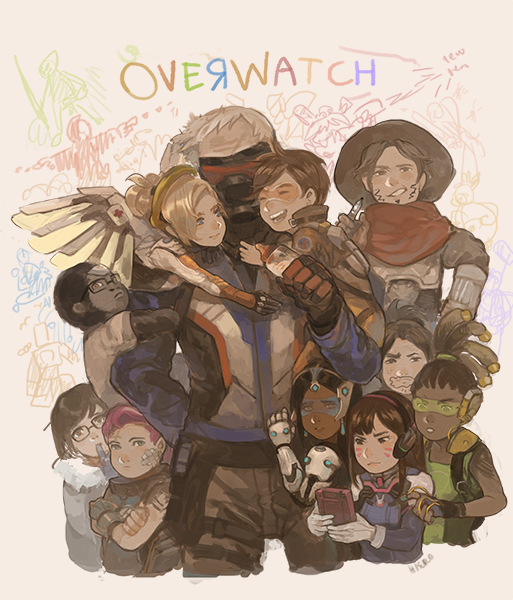 overwatchcommunity:  overwatch-arts:   OverwatchHIERO  Was confused by the caption