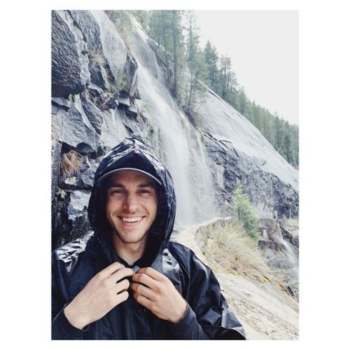 melissabenoist here is a man about to walk through a waterfall