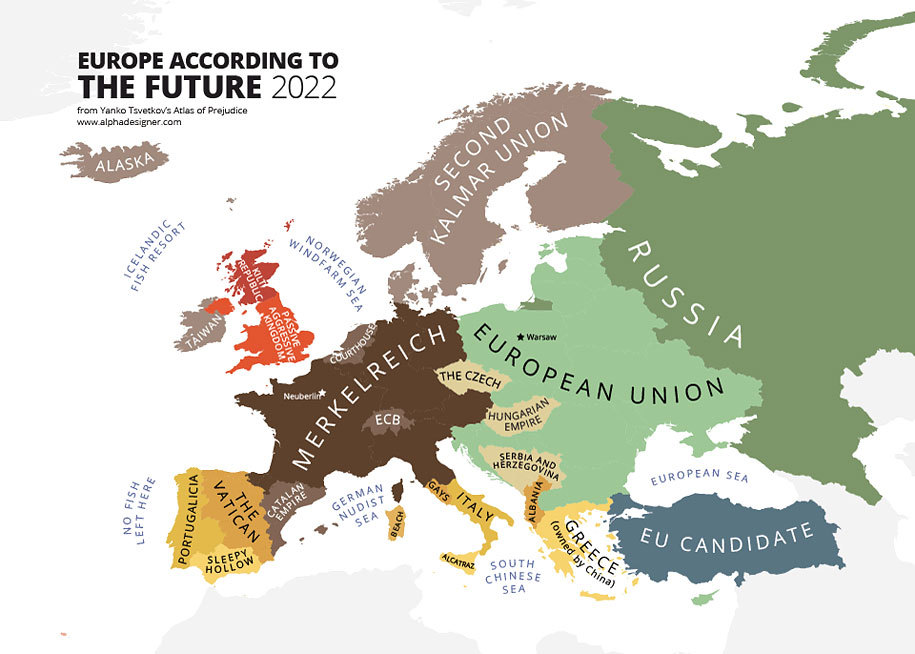 Europe according to the future, 2022. Other... - Maps on the Web