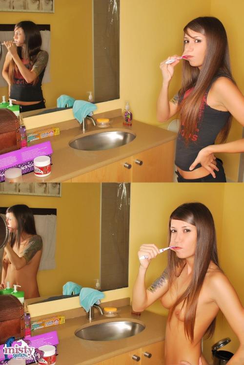 misty-gates:  Misty Gates in The Bathroom 01-08