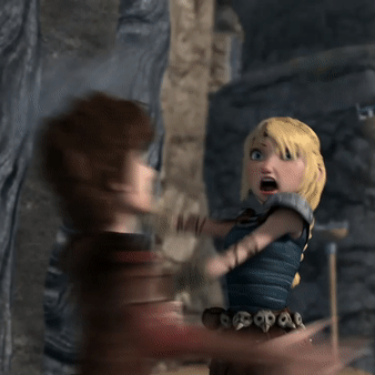 travelerchrisedward:Random Parallel: Hiccup preventing Astrid from killing somebody