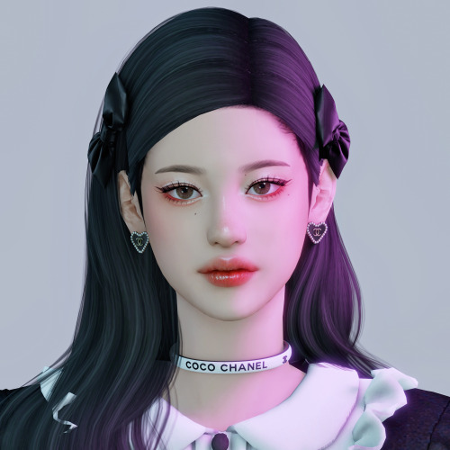 eunosims:Chanel 2022 S/S Custom Jewelry Set+ Bonus Chanel heart earring, bow hair pin Download (Ea