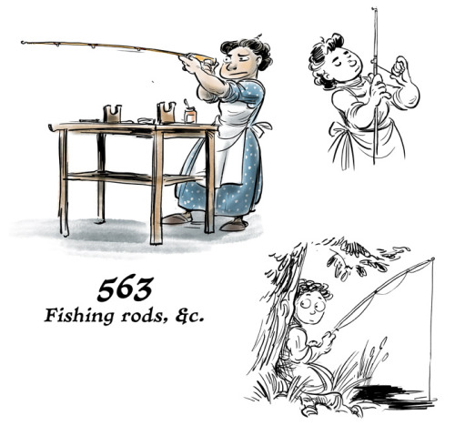 F is for Fishing Rods, Etc.  I&rsquo;m enjoying finding out about all these random jobs the