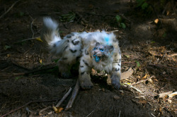 miaushka:   Spirit beast Loque'nahak.   Amazing creature from World of Warcraft  Fully poseable handmade Art Doll. Length ~75cm 