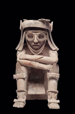 10   Tlaloc, Aztec god of rain, water, and fertility, usually shown with goggles!