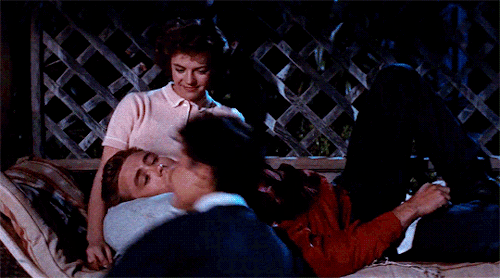 jeffreycombs:“Look at me just the way I look at Natalie.” - James Dean to Sal Mineo during the shoot