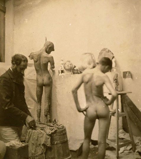 gcgazette:   Aristide Maillol (français 1861-1944) au travail pour Le Cycliste.