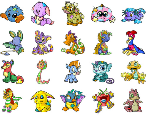 bunnyshy:Old Plushie Neopets 