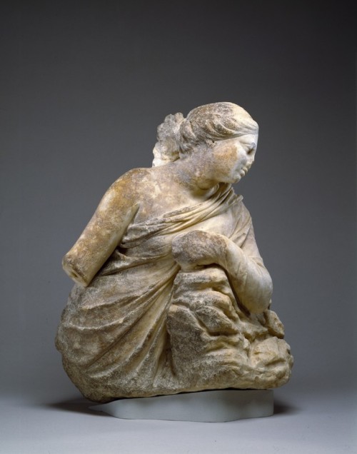 theancientwayoflife:~ Leaning Muse, Probably Polyhymnia. Place of origin: Greece Date: 3rd-2nd centu