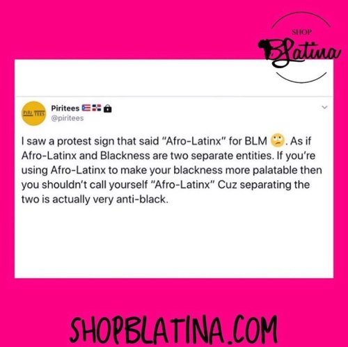 LISTEN UP@shopblatina Words from our sista @piritees …. Thoughts on why someone would walk ar