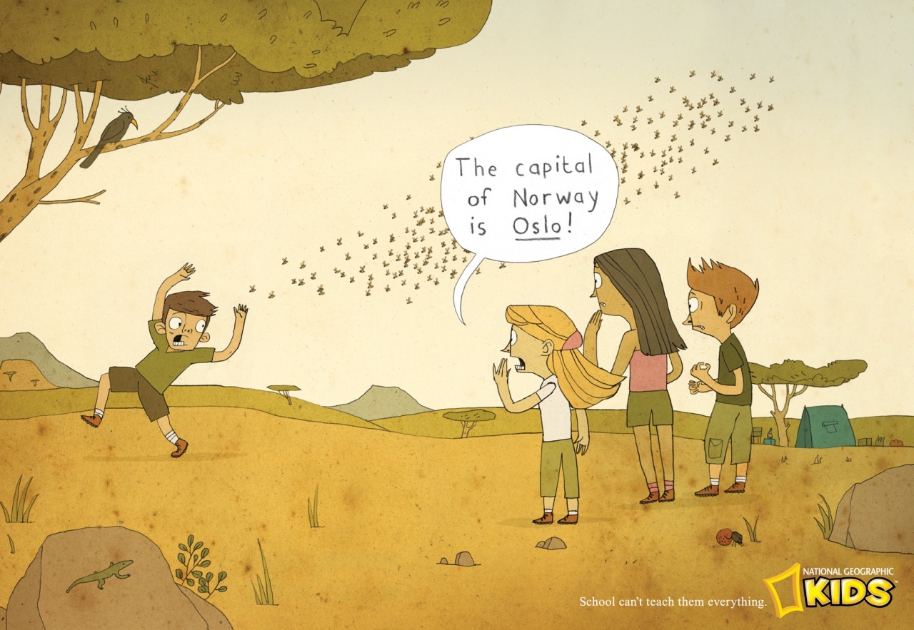nevver:  School can’t teach them everything, NatGeo Ads