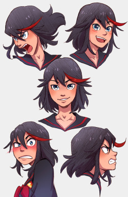 kellyykao:  Ryuko expressions page from my