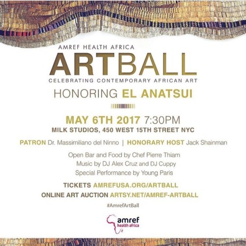 Can&rsquo;t Wait!! Tomorrow Night at @milk studios.. I heard there are a few tickets left #Amref