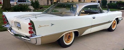 jacdurac:  1957 DeSoto Adventurer Hardtop Under the hood was where the real awesomeness was. A 345 cubic inch HEMI  V8 with dual 4-barrel carburetors connected to a TorqueFlite automatic  transmission provided 345 horsepower. It was the first the first