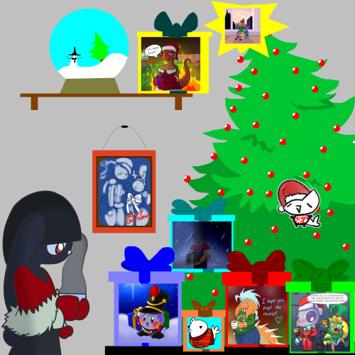 v0idsire:  inkdragonrebloggery: discordservercollabs:  we had a christmas collab, this is the sfw edition credit to : Darky Bamump Hpa Inkdragonworks xen Voidsire TFE (the frustration is eternal) Nondell Merryreef (i can’t seem to remember his usual