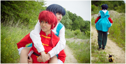 technoranma:Ranma x Akane *~ photography by PattyPatchWe tried to recreate Love! Panic! In the l