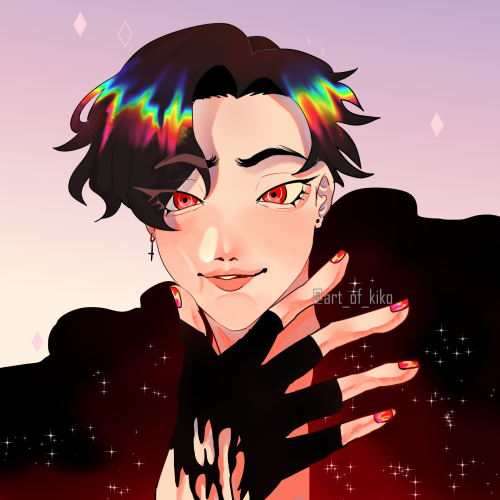 art-of-kiko: Obey Me!!!! Also I am taking commissions for icons/headshots that look like this for $2