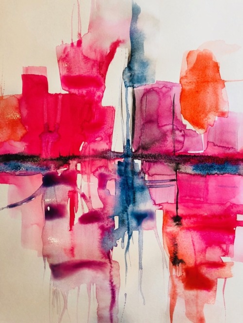 Cruciforms Easter abstract Watercolor