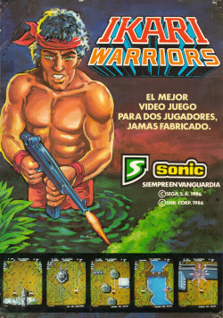 theactioneer:  Spanish ad for Ikari Warriors