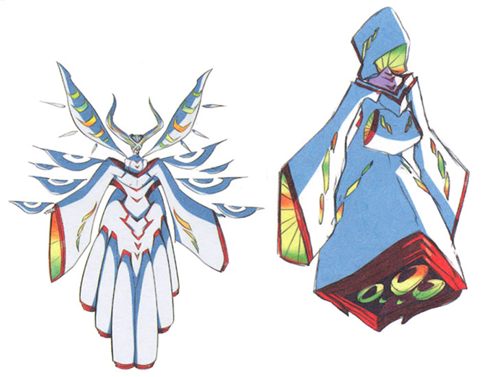slbtumblng:  artbooksnat:  Front and back views of Ragyo’s beautiful Shinra-Kōketsu costume