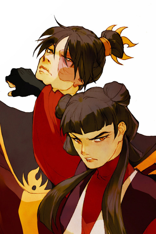 botanicaxu:Some Zuko & Mai doodles! The last one is a genderswapped version ;P