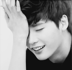  Lee Jong suk is just being his adorable self.   