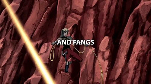 darkangelofdeath:  Woman? Is that meant to insult me? (inspired by x x) Teen Titans Ladies // Young Justice Ladies // Arkham Series Ladies //