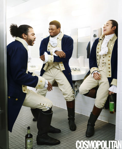 costumersupportdept: broadwayreprise: Hamilton in Cosmopolitan this is my goddamn aesthetic.