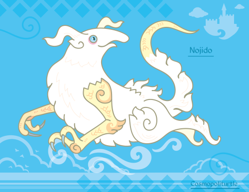 Hiraeth Creature #1197 - Nojido“Up in the sky, bounding between cloud-drenched castles and out