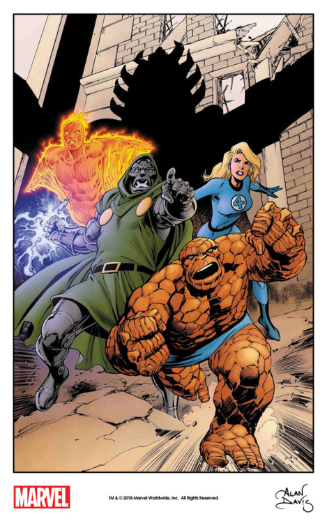 themarvelproject:The Fantastic Four by Alan Davis from his Return of The Fantastic Four variant cove