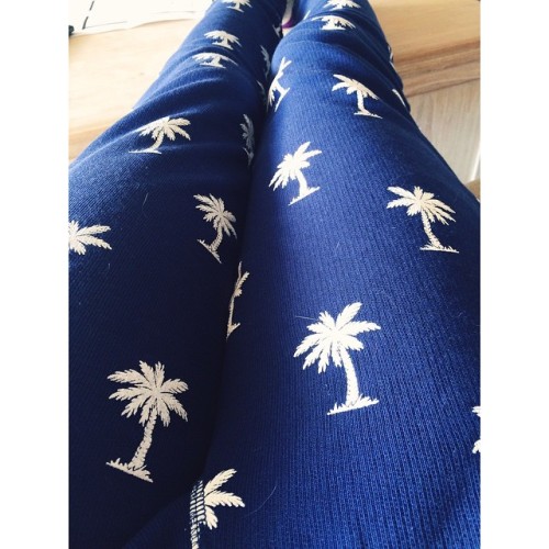 #amazing #new #zoekarssen #palmtree pants from #tuchuzy #blue #love #beautiful #instalove #photoofth