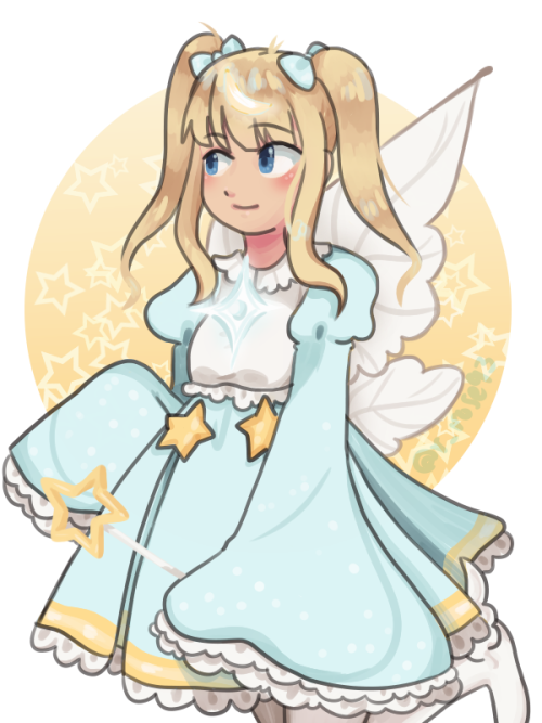 halfbody comm for Moonlight Bunny @ GaiaOnline of their avatar