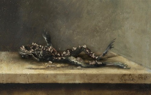 Transforming Vanitas (2012-2013), After Bosschaert The Younger’s «Dead Frog with Flies» (1630) by Ro