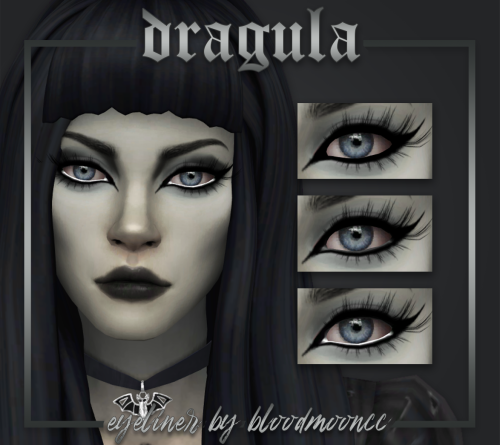 bloodmooncc:Dragula | Eyeliner Here’s something small I made after returning from vacation #2.