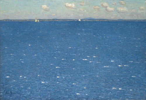 The West Wind Isle of Shoals  -  Childe Hassam 1904Impressionism