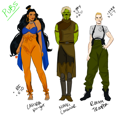 artofzofia: inspired by @plushchimera and @snarkspawn to doodle some lineups except i don’t have a B