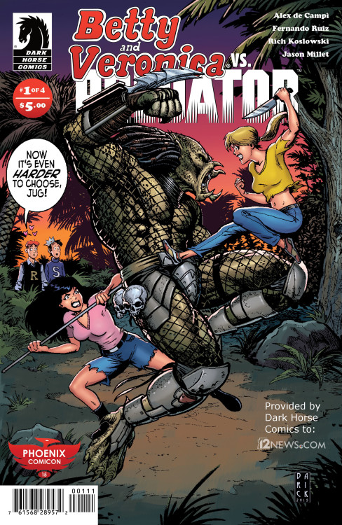 Archie Vs. Predator #1 (Dark Horse) Variant cover by Darick Robertson for Phoenix Comic Con. So