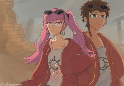 reidiantdawn: Sand Planet「砂の惑星」 ft Hilda Valentine Goneril and Khaild von Riegan