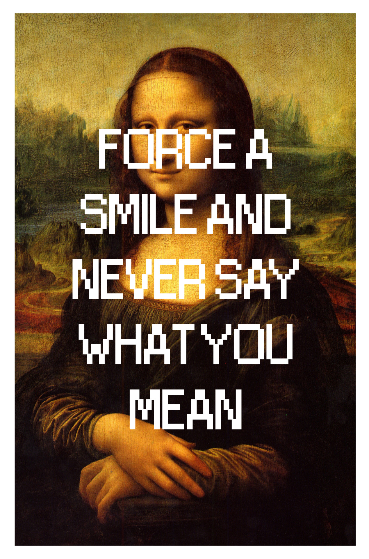 fosterthepeoplearthistory:  Mona Lisa - Leonardo da Vinci // “Ask Yourself”