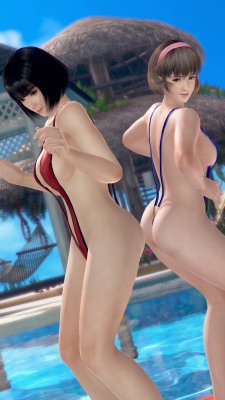 PS4share Momiji and Hitomi butt battle.