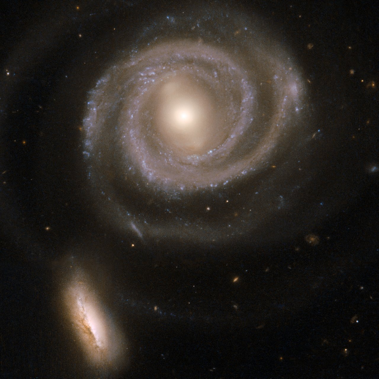 just&ndash;space: A Pair of Interacting Galaxies, NGC 5754 and NGC 5752  js 