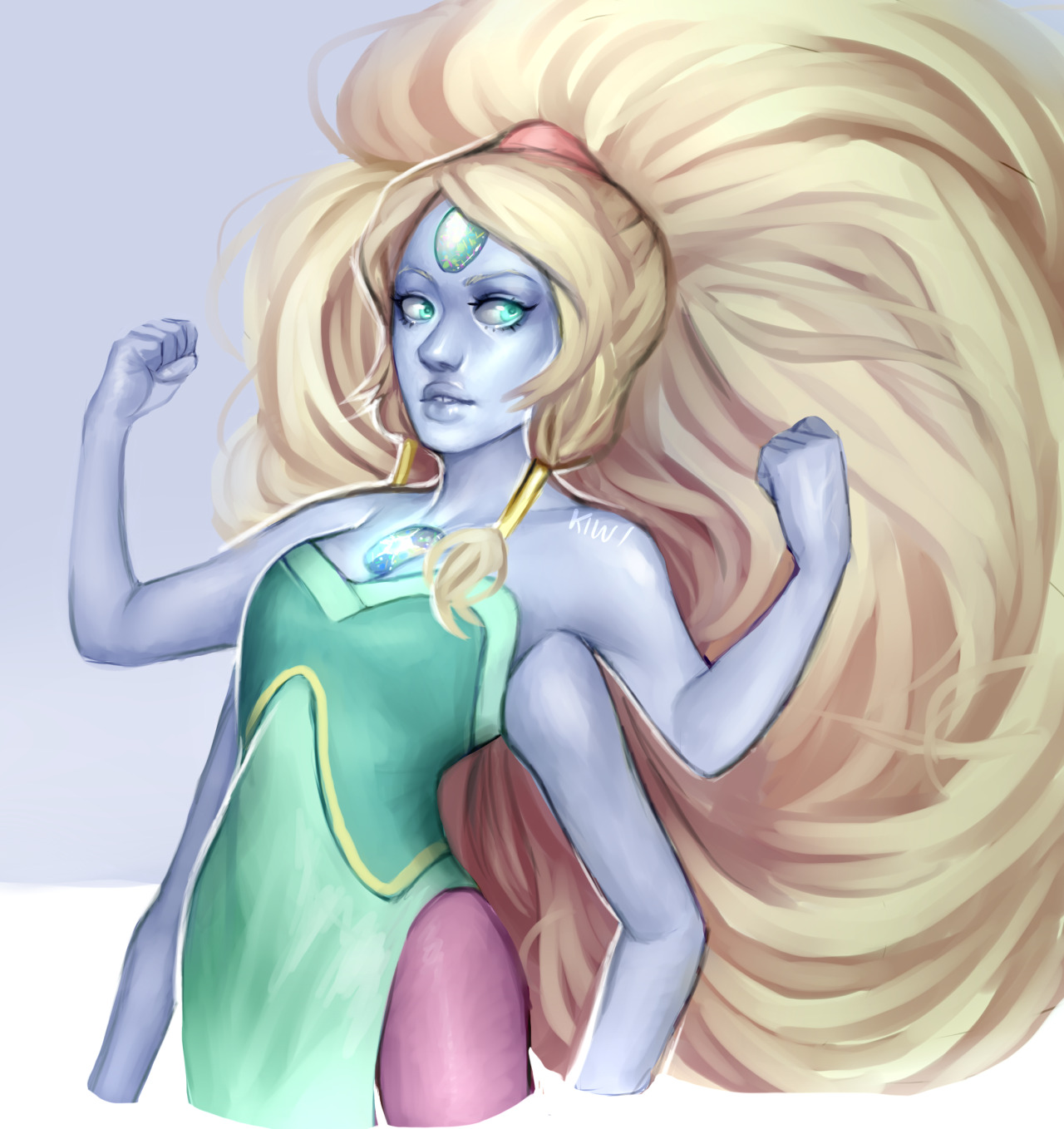 cat-pun:    little did he know, steven would see many more, many giant-er women 