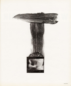 vivipiuomeno1:  Alan Scarritt, Over and Out, 1995, graphite wash and photographs on paper_bomb_053 1995