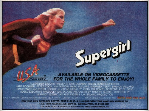 Supergirl the movie 1984 When father-son production team Alexander and Ilya Salkind purchased the fi