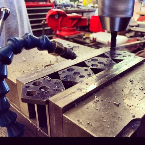 darkearthtactical:  #makingthesausage #ptpb #usnstagram #darkearthtool #handmade trying to get these don’t but it takes a long time to crank these out by hand:)
