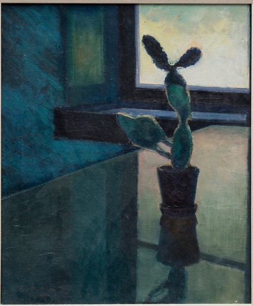 myfairynuffstuff:Uuno Eskola (1889 - 1958) - Cactus. 1931. Oil on canvas.