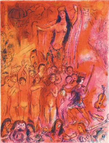 artist-chagall:They were in forty pairs…, 1948, Marc Chagall