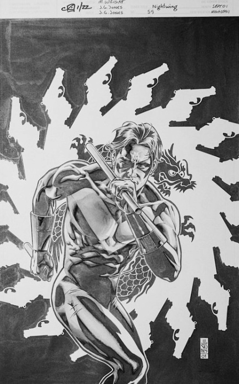 ungoliantschilde:  some black and white artwork by JG Jones.  Pencillll it In