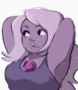 snickerdooble:  i doodled amethyst really quick ok alright  QUICK! QUICK! THIS IS AMAZING! 