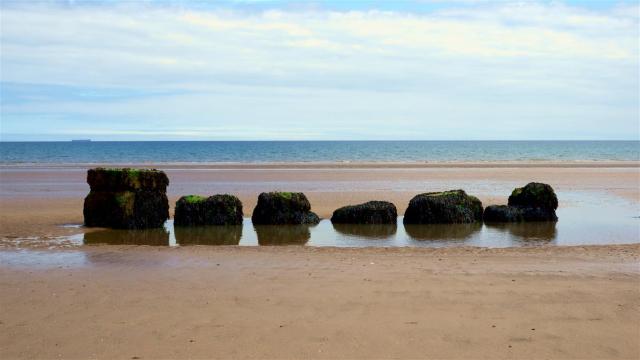 On the Beach.